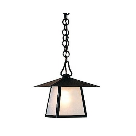 Arroyo Craftsman 8" Carmel Pendant With Hillcrest Overlay, Bronze, Tan Glass CH-8HTN-BZ